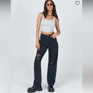 FRAYA HIGH RISE BOYFRIEND JEANS DENIM